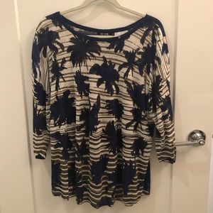 Nic + Zoe linen top 1X